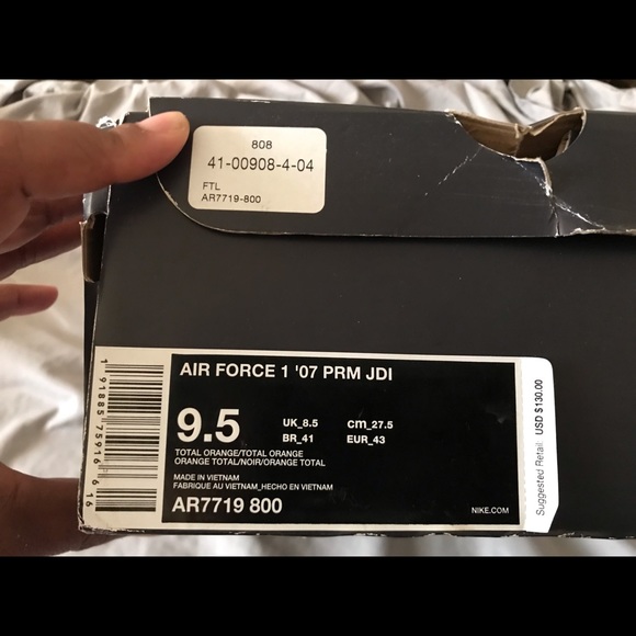 Nike Air Force 1 Low Just Do It pack Total Orange
